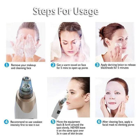 Rechargeable 5 in 1 Blackhead Remover Vacuum